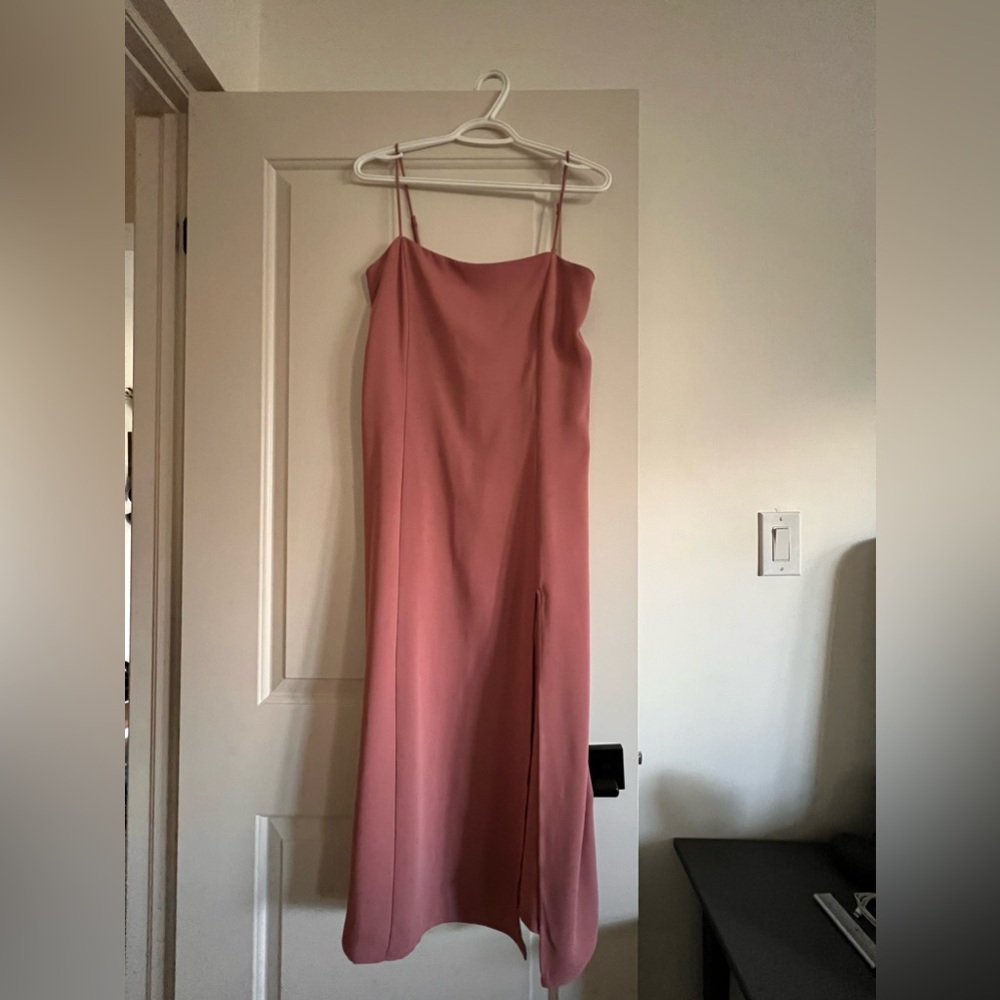 BABATON midi slit dress